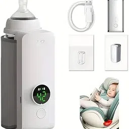 Niloni Bottle Warmer for Baby Food, Milk & Water Heater Electric Bottle Sterilizer for Baby with Manual Temperature Control & BPA Free Adjustable Temperature Control, Fast Heating, USB Charging-image-38