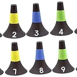 MERISHOPP 10x Football Training Cones Field Wear Resistant Tools Practice Cone Markers-picture-10