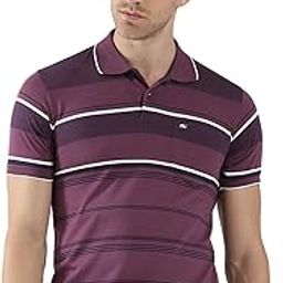 Monte Carlo Men's Regular Fit Polo T-Shirt | Half Sleeve | Striped Pattern| Casual Everyday Wear | Stylish & Comfortable Tshirt for Men-picture-34