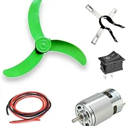RASHRI 12v 555 DC Motor High Speed Multipurpose Brushed Motor High RPM High Speed DIY Projects (Pack of 3)-picture-66