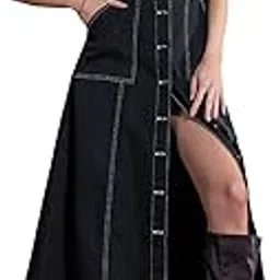 sassafras Women Waist Cut-Out Midi Dress-picture-49