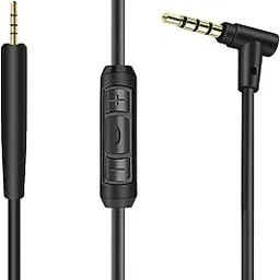 bingle Replacement Audio Cable Cord for Bose QC25, QC35, QuietComfort 25, QuietComfort 35, On-Ear 2,OE2,OE2i Headphones Inline Mic/Remote Control ‚ Black-picture-15