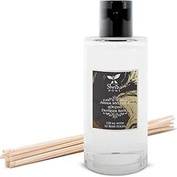 Shrida Assam Mystique Oudh Reed Diffuser Refill 120ML | Long-Lasting Aroma | Toxin-Free Room Freshener for Home, Office & Relaxation | Up to 45 Days of Fragrance-picture-25