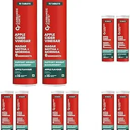 Carbamide Forte ACV Effervescent Tablets I Apple Cider Vinegar with the Mother I Supports Digestion, Detox & Weight Management for Men & Women (Pack of 75 x 2 Tablets)-image-68