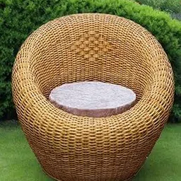 BHATIACANE Bamboo Cane Apple Chair with Cushion for Terrace, Living Room, Balcony, Garden, Cafe, Bar, Restaurant, Lawn, Indoor & Outdoor Use-image-14