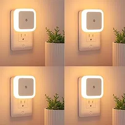PANCA Night Lamp Sensor Light for Bedroom – Plug-in LED Warm Light with Auto Sensor | Decorative Indoor Lighting for Living Room, Side Table, Wardrobe, Hallway – Pack of 4-image-97