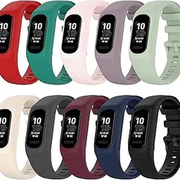 Compatible with Garmin Vivosmart 5 Bands Small & Large, Fitness Replacement Band/Strap/Wrist Band for Garmin Vivosmart 5 Activity Tracker (Small, Multicolor-10pcs)-picture-10
