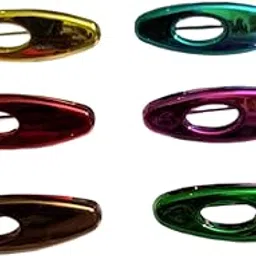 Premium Metallic Saree Pins for Women – Pack of 6 Stylish Oval Brooch Clips for Saree, Hijab, Dupatta – Rust-Free, Smooth Finish, Multicolour-image-40