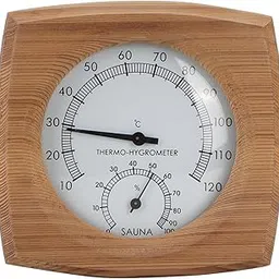 2 in 1 Indoor Wood Thermo Hygrometer Hygrometer Thermometer Sauna Room Accessories, Sauna Thermometer Hand Crafted for Sauna Room Use-picture-22