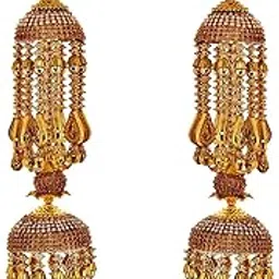 lucky jewellery Traditional LCT White Golden Color Gold Plated kalira/kaleeray for Women's and Girls-picture-10