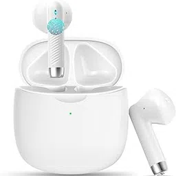 Wireless Earbud, Bluetooth 5.3 Headphones in Ear with Noise Cancelling Mic, Bluetooth Earbud Stereo Bass, I-PX7 Waterproof Sports Earphones, 32H Playtime USB C Charging Ear Buds White for Android iOS-image-40