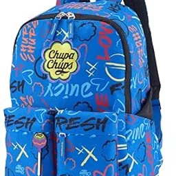 american tourister Chupa Chups, 22L Volume 3 Compartment Backpack with 2 Individual Front Pockets & 12" Tablet Compartment, for Unisex - Blue Cola-picture-55