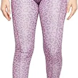 clovia Women's Snug Fit Active High-Rise Ankle-Length Printed Tights in Purple-picture-49