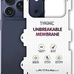 Tykonic Matte Membrane for iPhone 17 Pro Max - Transparent Back Skin for iPhone 17 Pro Max - Durable Back Lamination | Fingerprint Resistant Skin-picture-25