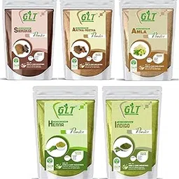 Amla, Reetha, Shikakai, Indigo, Henna Powder For Hair Natural Combo Pack of 5-50gm Each (250gm)-picture-50