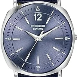 Sonata Poze Drop 6 Quartz Blue Round Dial Men's Watch | Leather Strap Material | Watches for Man | Watches for Men Analog - SP70002SL04-picture-51
