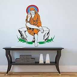 Techgifti Sai Baba Wall Sticker for Decorative Wall Sticker for Living Room, Bed Room, Kide Room-picture-12