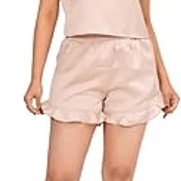 range forever Women's Satin Camisole and Shorts Loungewear Set-picture-48