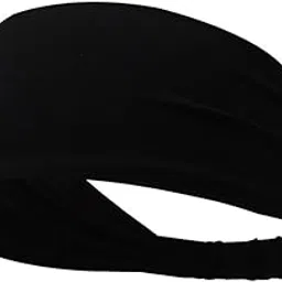 YOUSTYLO - YOU ARE PRIORITY Yoga Sport Athletic Headband Sweatband for Running Sports Travel Fitness Elastic Non Slip Style Band | Basketball Headbands Headscarf fits (Black)-picture-13