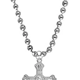 m men style Religious Lord Jesus Christ Cross Silver Zinc And Metal Pendant Chain For Men And Women Spn2023068-picture-17