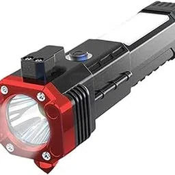 Cubent 6 in 1 Hammer Torch | Rechargeable Flashlight with Long Range Beam | Waterproof Led Light with Adjustable Settings | Sturdy Build Multipurpose Tool | Versatile Modes for Outdoor Camping Hiking-picture-24