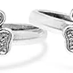 paavni 925 Sterling Silver Toe rings Flower Style Antique or Oxidized Finish for Women Pure Chandi Bichiya-picture-10