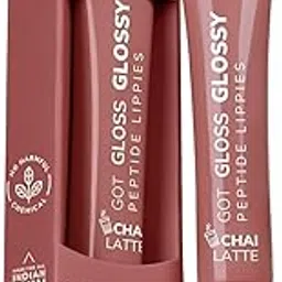 PREMIUM Peptide Lip Gloss Balm I With SPF & Hyaluronic Acid I Plump & Fuller Lips I Hydrating & Shiny Lip Balm Non Sticky I Highly Pigmented I Soft & Nourished Lips - Chai Latte SH-7711-picture-55