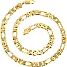 miami gold chain for men necklace for men chains for men neck chain for men chain for boys men chain mens chain Stainless steel stylish long chains platinum Locket Pendant golden chain fashion-M344-picture-27