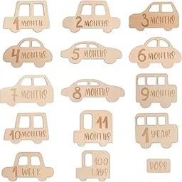 BNF 15Pcs Baby Monthly Milestone ds for Boys Girls Photography Props Baby | Baby | Keepsakes & Baby Announcements | Other Baby Keepsakes-image-61