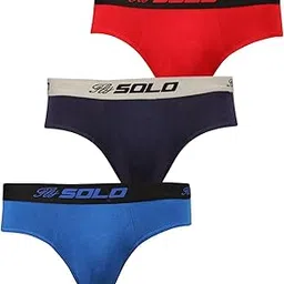 solo Men’s Modern Vigour Cotton Elastane Stretch Ultra Soft Classic Brief (Pack of 3)-picture-17