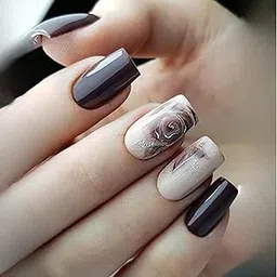 Buddy Jelly Trends Premium Designer 24pcs Stick-on Nails set, with Easy Glue Tab application, Nails are Reusable & Unbreakable (Y-221)-picture-20