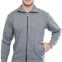 MANRA MANRA Men Zipper Thick Fabric Woolen Winterwear Full Sleeve Collar with Side Pockets Jacket/Sweater-picture-22