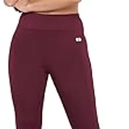 clovia Women's Slim Fit Mid Rise Polyester Slim Activewear Sports Ankle Length Tights-picture-48