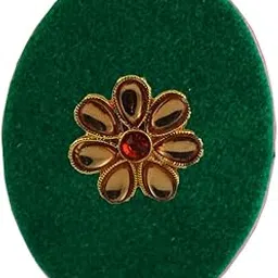 vidhya kangan Handmade Fancy Stone stud Work Saree pin Brooch for Women Jewellery Latest Stylish Crystal Unisex Floral Shape Brooch for Women/Girls (sku-bro2785)-picture-30