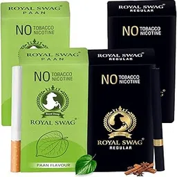 ROYAL SWAG Ayurvedic & Herbal Cigarettes 100% Tobacco-free and Nicotine-free PAAN, Regular Flavour (40 Sticks) | Made with 100% Natural Ingredients - Made in India-picture-20