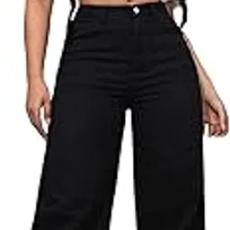 dolce crudo Women's Wide Leg High Rise Regular-Length Stretchable Denim Jeans-picture-12
