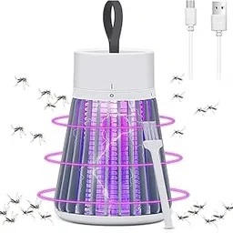 Mosquito Killer Lamp - Indoor-Outdoor Electric Shock Repellent with USB Charging - White-picture-37