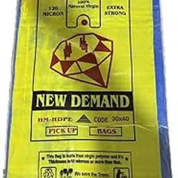 ECOPOLY Garbage Bags Large Jumbo Size Garbage Dustbin Bags For Packing Large 30 X 40 Inches Jumbo 75 L Garbage Bag For Packaging,Dustbin,Biodegradable,Blue,15 Piece-picture-18