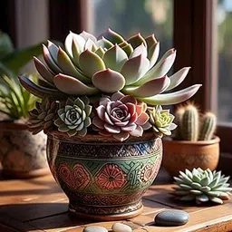 NooElec Seeds India 70+ SEEDS- Echeveria Succulnet Seeds For Planting- Grow Indoor & Outdoor - All Year.-picture-18