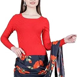 shri shyam creation Womens Winter Woolen Blouse - Stretchable (Free Size up to 38 Bust), Full Sleeves, Round Neck Design,Fashionable and & Traditional Attire image 1