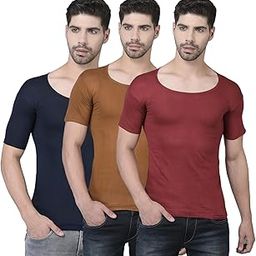 dollar Lehar Men Combed Cotton Round Neck with Sleeve Vest -Colour May Vary-picture-31