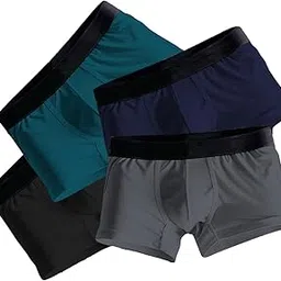klown Men's Trunks - Ultra-Soft Microfiber & Micro Modal| Breathable, Moisture-Wicking, Stretchable & Tagless Underwear (Pack of 4)-picture-26