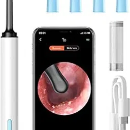 KYKHT Cleansify Ear Endoscope Otoscope | 1080p HD Camera & Wi-Fi | Ultra-Fine 3.5mm Lens | Ear Wax Cleaner for Kids & Adults | Safe Ear Cleaning Tool (White)-picture-46