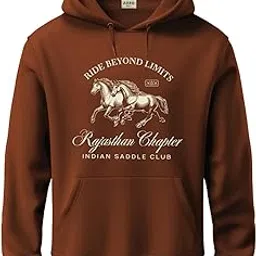 adro Ride Beyond Limits Rajasthan Chapter Hoodie for Men | 320 GSM Cotton-Poly Fleece | Soft Feel, Skin-Friendly Printed Graphic, Warm Casual Sweatshirt with Kangaroo Pocket & Drawstring Hood-picture-25