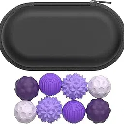 8Pcs Magnetic Balls Stress Relief Toys Adults, with Storage Case, 0.94'' Dia Textured Silicone Fidget Toys Adults Magnet Balls for Relaxation, Mindful Training, Sensory Train, PDHD Therapy,-picture-10