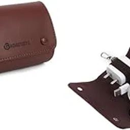 Gadgetbite Travel Clip on Pouch, Tidy case for Cable and adapters, Travel Pouch, Bag Insert,Organiser Pouch- Dark Brown-picture-30