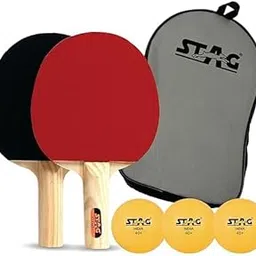 Stag Iconic Club Professional Table Tennis (T.T) Multiset - Table Tennis Rackets and T.T Balls Included| All-in-One Ping Pong Paddle Playset - Table Game Accessories-image-16