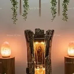 House Of Dee Wooden Tree Log Fountain for Living Room Home Decor Garden Decoration and Drawing Room Indoor Outdoor (45 x 30 x 100 CM)-image-64