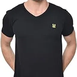 jonney Men's Cotton Blended Regular Fit V-Neck T-Shirt-picture-24