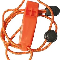 LOOM TREE® Rope Whistle with Lanyards Soft Keychain Whistle for Outdoor Fishing Coaches Orange | Outdoor Sports | Camping & Hiking | Emergency Gear | Safety Whistles image 1
